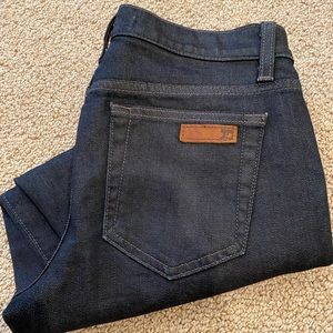 Joes dark denim cropped length jeans